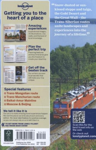 Lonely Planet Trans-Siberian Railway - achterkant