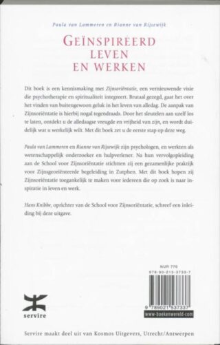 Geinspireerd leven en werken - achterkant