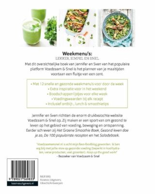 Voedzaam & Snel Gezonde weekmenu's - achterkant