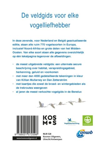 ANWB Vogelgids van Europa - achterkant