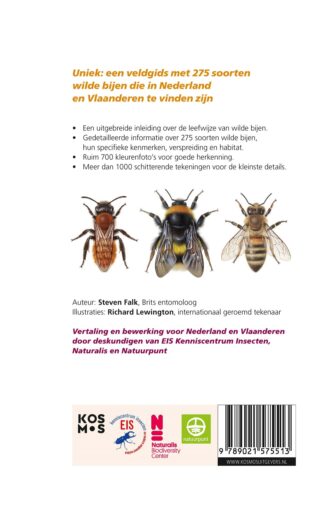Bijen - Veldgids voor Nederland en Vlaanderen - achterkant