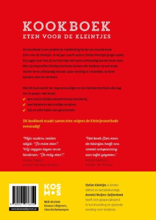 Kookboek eten voor de kleintjes - achterkant