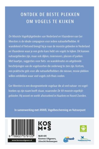 De mooiste vogelkijkgebieden van Nederland en Vlaanderen - achterkant