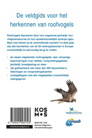 ANWB Roofvogelgids van Europa - achterkant