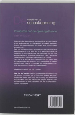 De wereld van de schaakopening - achterkant