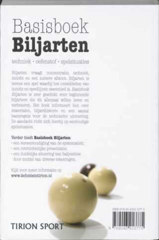 Basisboek Biljarten - achterkant