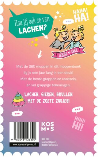 De Zoete Zusjes moppenboek - achterkant