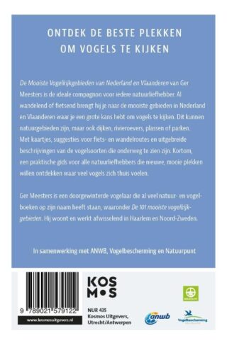 De mooiste vogelkijkgebieden van Nederland en Vlaanderen - achterkant