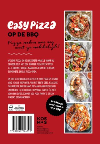 Easy Pizza op de BBQ - achterkant