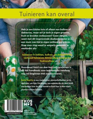 Handboek urban gardening: Stadstuinieren met een kleine tuin, balkon of dakterras - achterkant