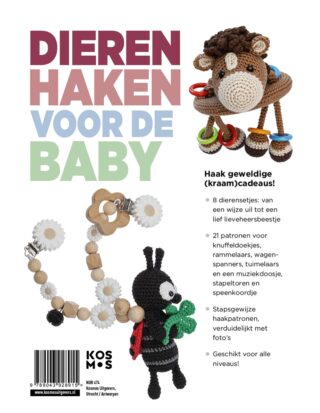 Dieren haken voor de baby - achterkant