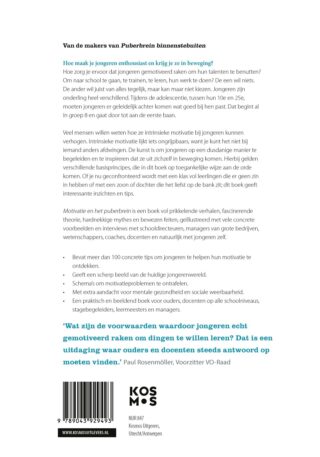 Motivatie en het puberbrein - achterkant