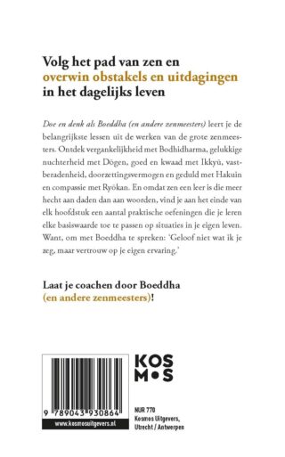 Doe en denk als Boeddha (en andere zenmeesters) - achterkant