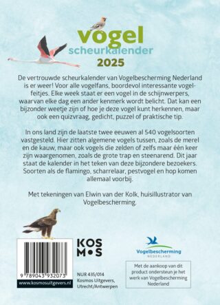 Vogelscheurkalender - achterkant