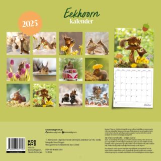 Eekhoorn kalender - achterkant