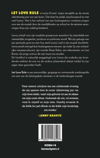 Lenny Kravitz: Let Love Rule - achterkant