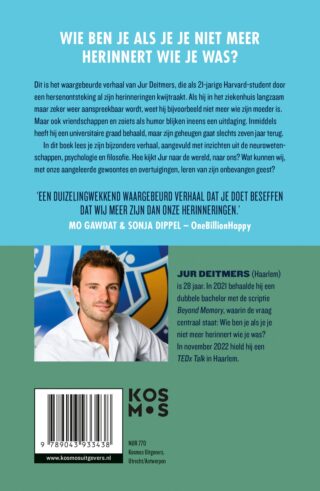 De jongen zonder gisteren - achterkant