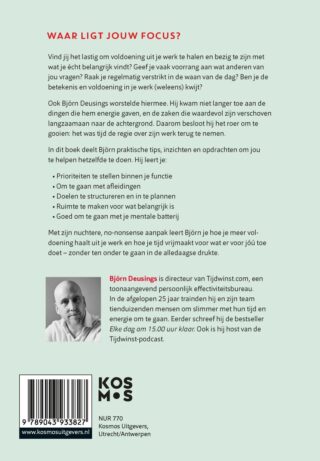 Full focus op wat écht belangrijk is - achterkant