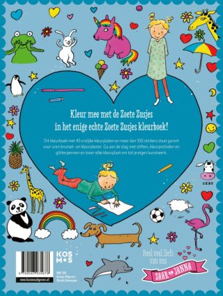 De Zoete Zusjes kleurboek - achterkant