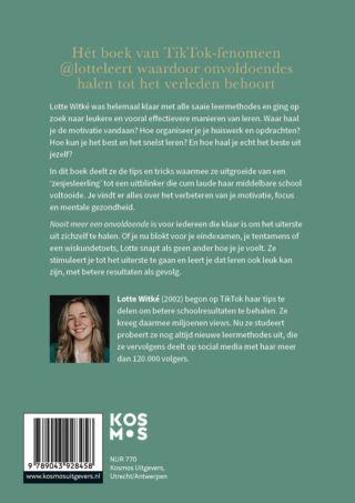 Nooit meer een onvoldoende - achterkant