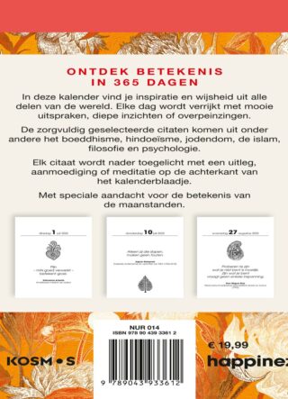 Happinez spirituele scheurkalender - achterkant