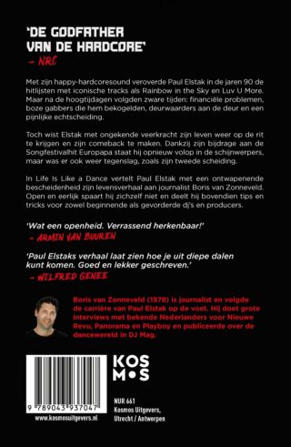 Life Is Like a Dance - Paul Elstak - achterkant