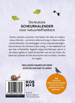 Natuurscheurkalender 2026 - achterkant