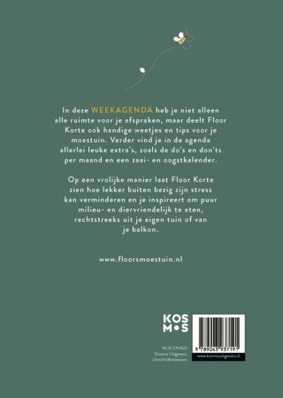 Moestuin Agenda 2026 - achterkant