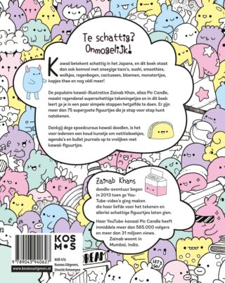 Kawaii doodles tekenen - achterkant