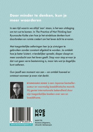 The practice of not thinking - achterkant