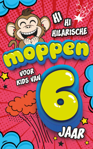 Hilarische moppen voor kids van 6 jaar - cover