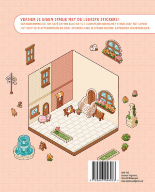Cute 'n' Cozy Sticker Therapie: Stadje - achterkant